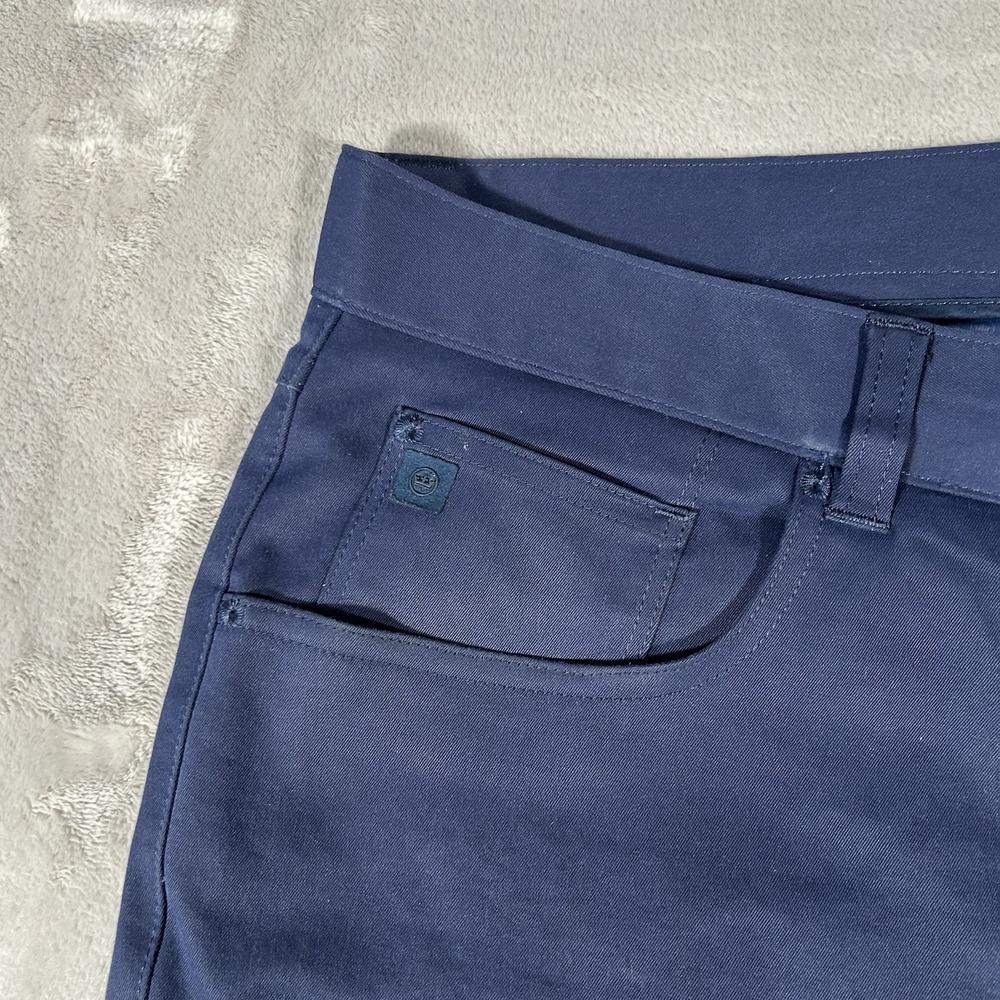 Peter Millar EB66 Pants Mens 40x32 Blue Performance Five-Pocket Golf Stretch - Picture 3 of 16